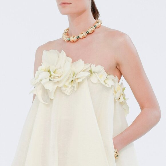 Zimmermann ILLUSTRATION strapless midi dress - Picture 5 of 14